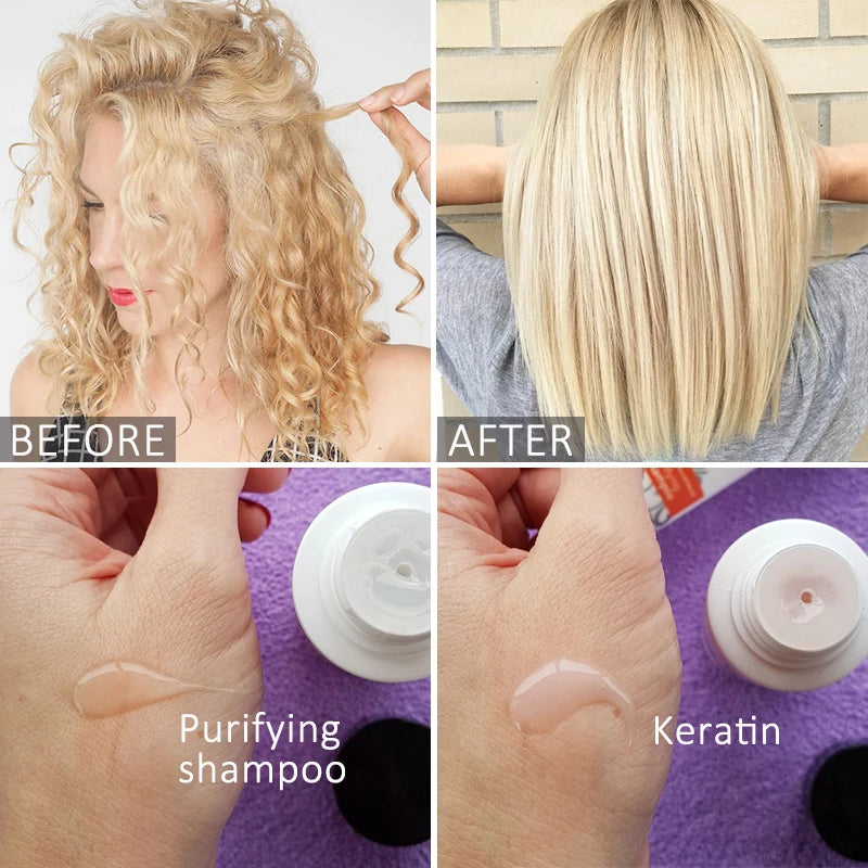 PURC Brazilian Keratin Purifying Shampoo + Conditioner Set