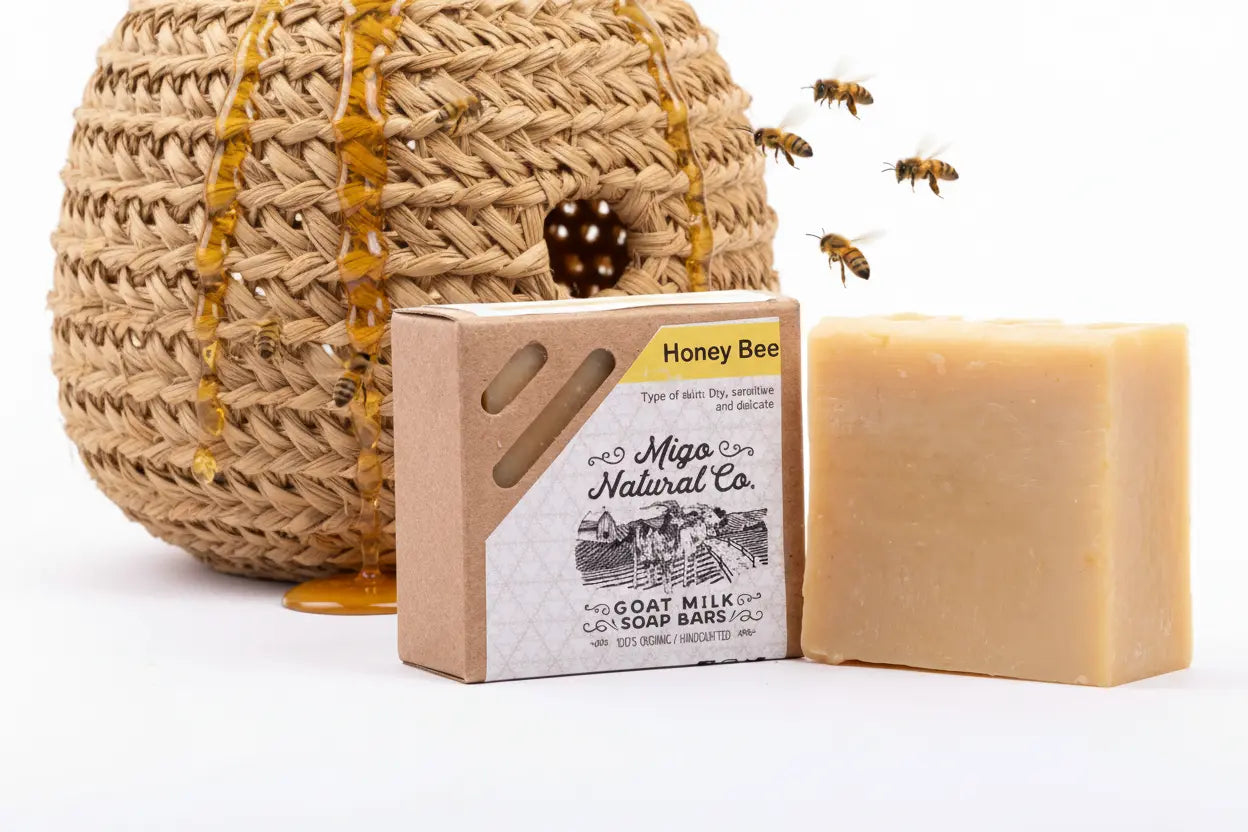 Honey Bee Goat Milk Soap Salmon Apricot