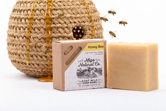 Honey Bee Goat Milk Soap Salmon Apricot
