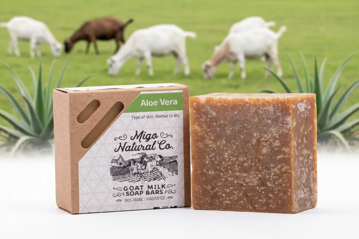 Aloe Vera Goat Milk Soap Salmon Apricot