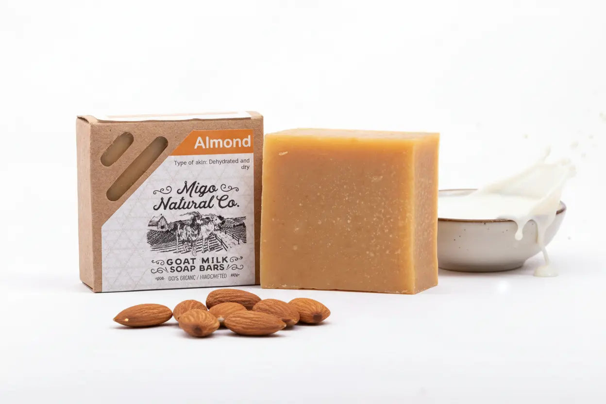 Almond Goat Milk Moisturizing Face + Body Soap Salmon Apricot