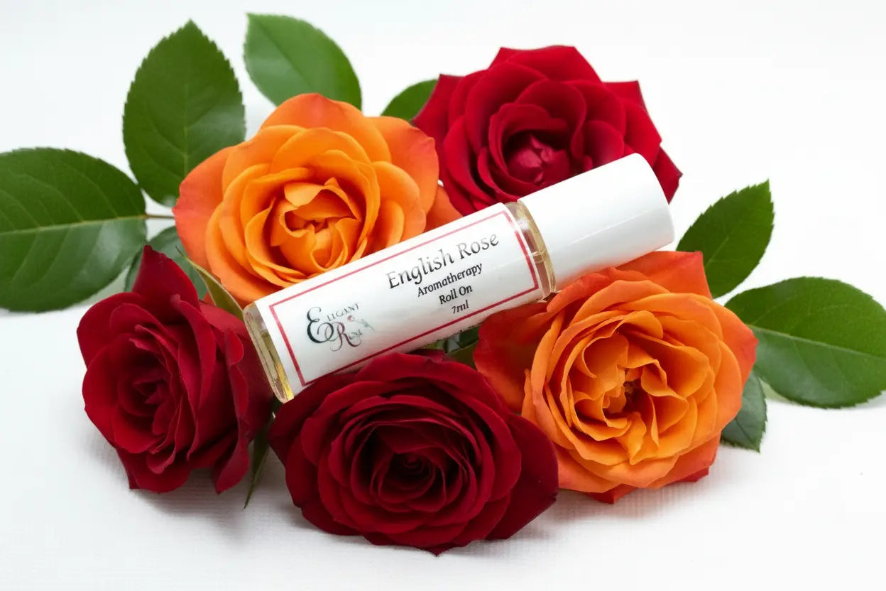 English Rose Natural Perfume Oil Roll-On | 7ml Maroon Oliver
