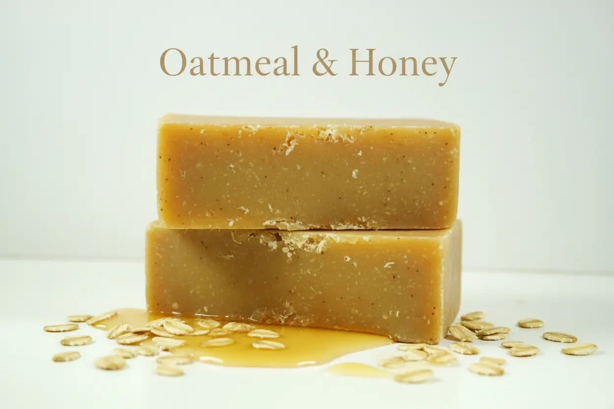 Oatmeal + Honey Facial Soap Bar Maroon Oliver