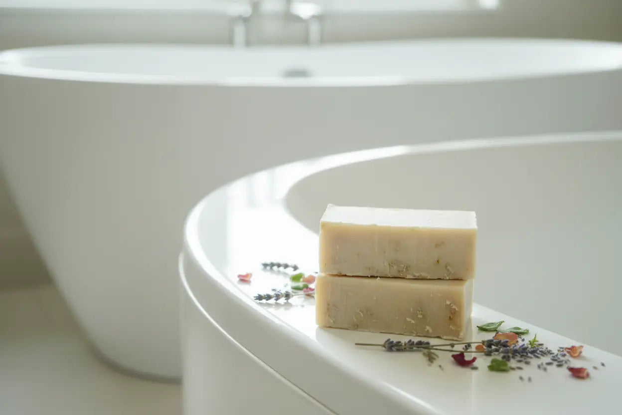 Oatmeal + Honey Facial Soap Bar Maroon Oliver