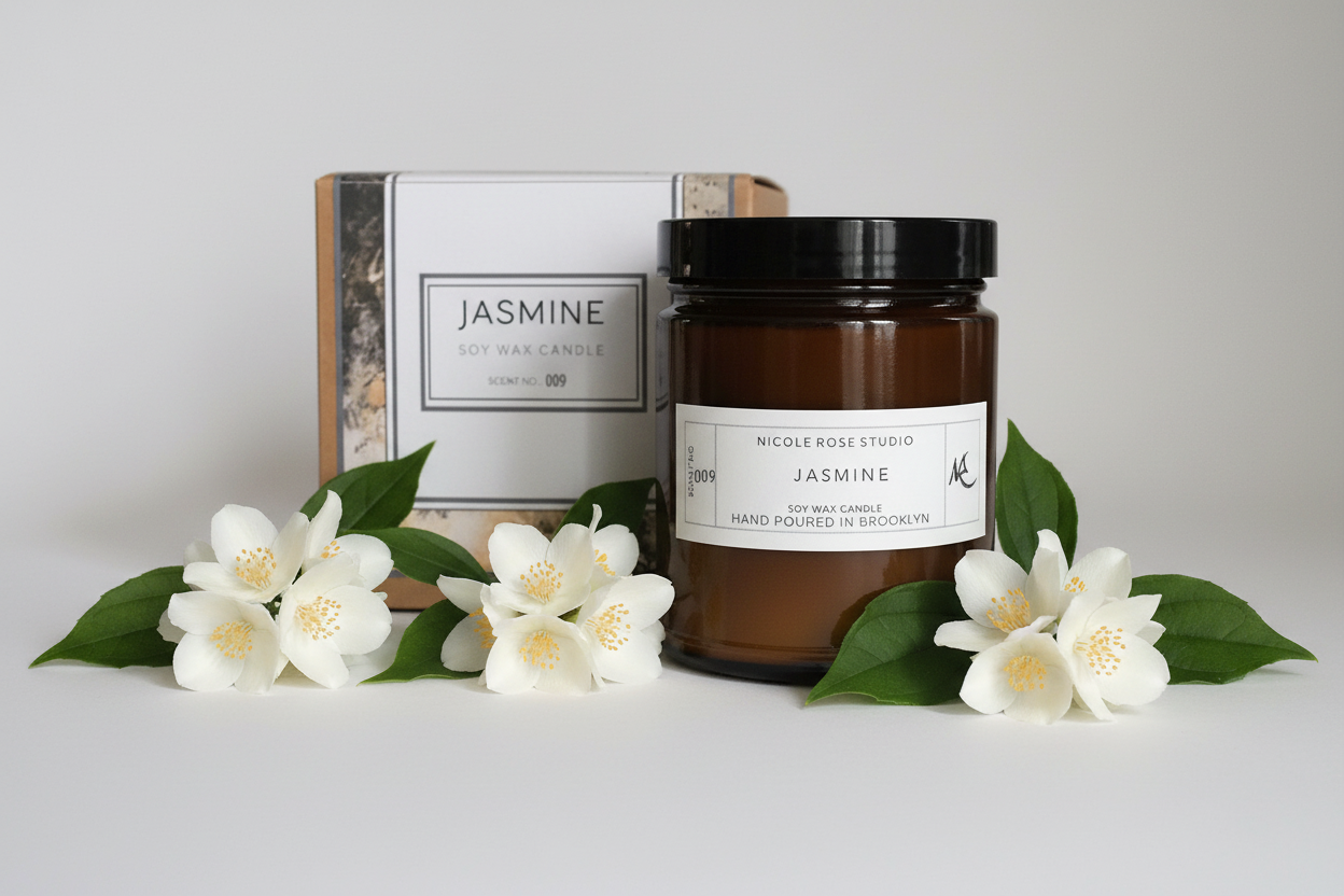 Jasmine Soy Wax Candle | Cotton Wick