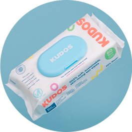 Kudos Hypoallergenic Baby Wipes | 4 packs of 60 Wipes