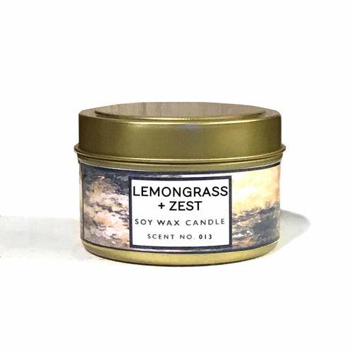 Lemongrass + Zest Aromatherapy Soy Wax Candle - Leisure Life USA