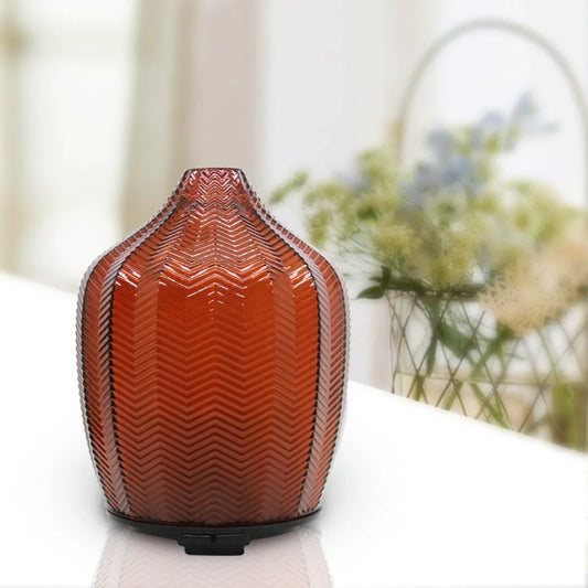 Dark Red Glass Ultrasonic Aroma diffusers - Leisure Life USA