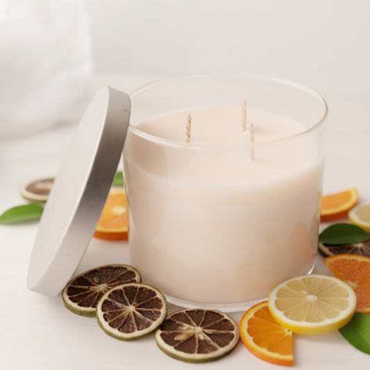 Aqua Soy Wax Candle | 3 Wick | 45 Hour Burn Leisure Life Organics