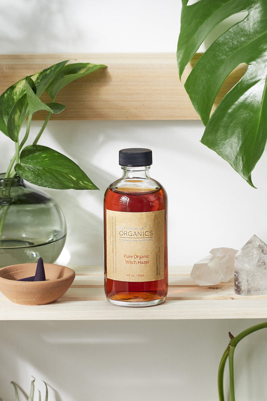 Organic Witch Hazel Facial Toner with Cotton Rounds - Leisure Life USA