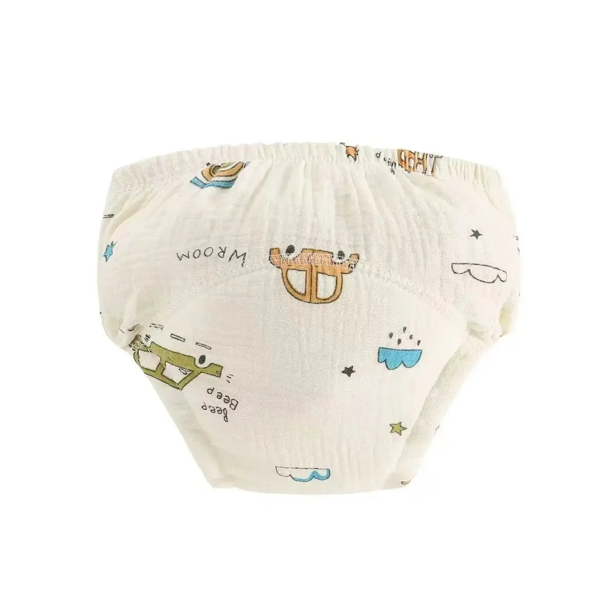 Organic Natural Cotton Muslin Soft Baby Training Pants Toddler Potty learning Underwear Waterproof Panties For Girls Boys Unisex