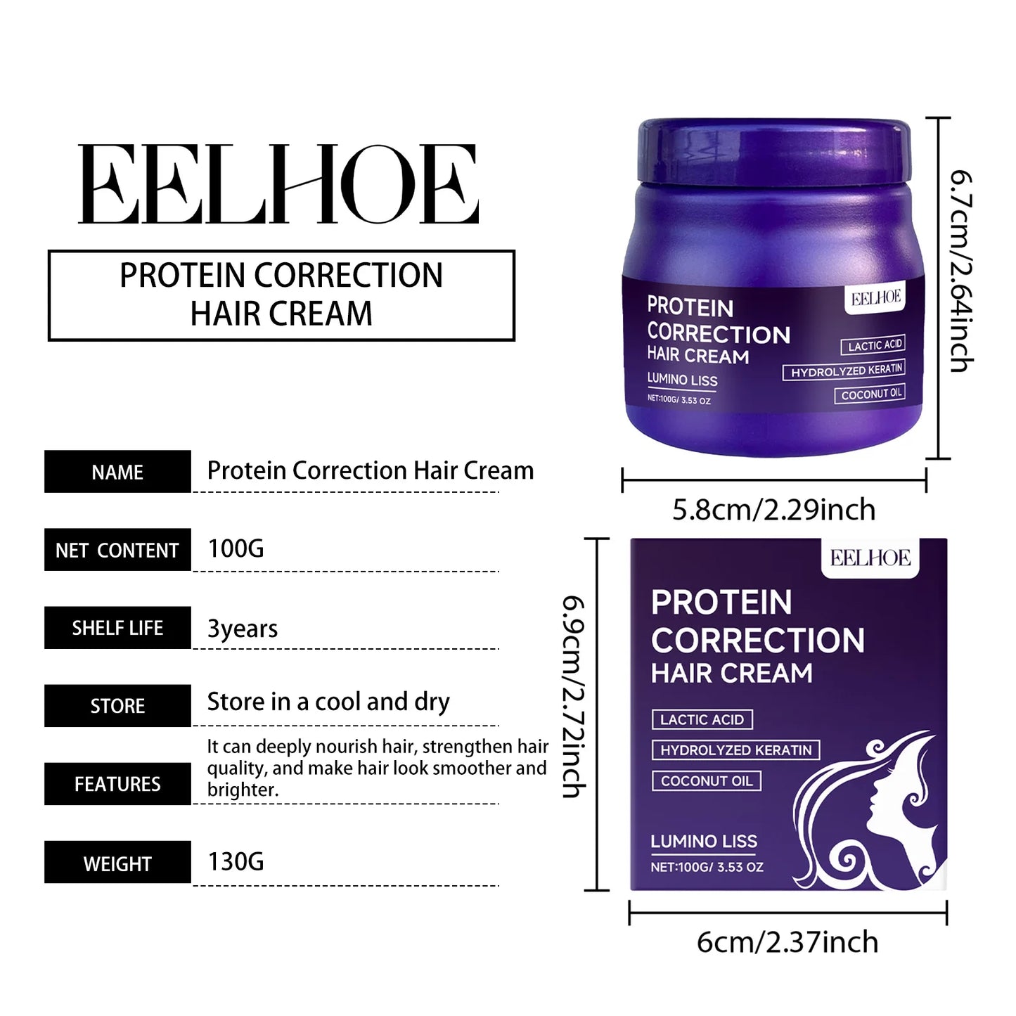 Keratin Protein Straightening Hair Mask Deep Repair for Dry Damaged Frizzy Hair Restore Softness Gloss Nourishing Hair Treatment