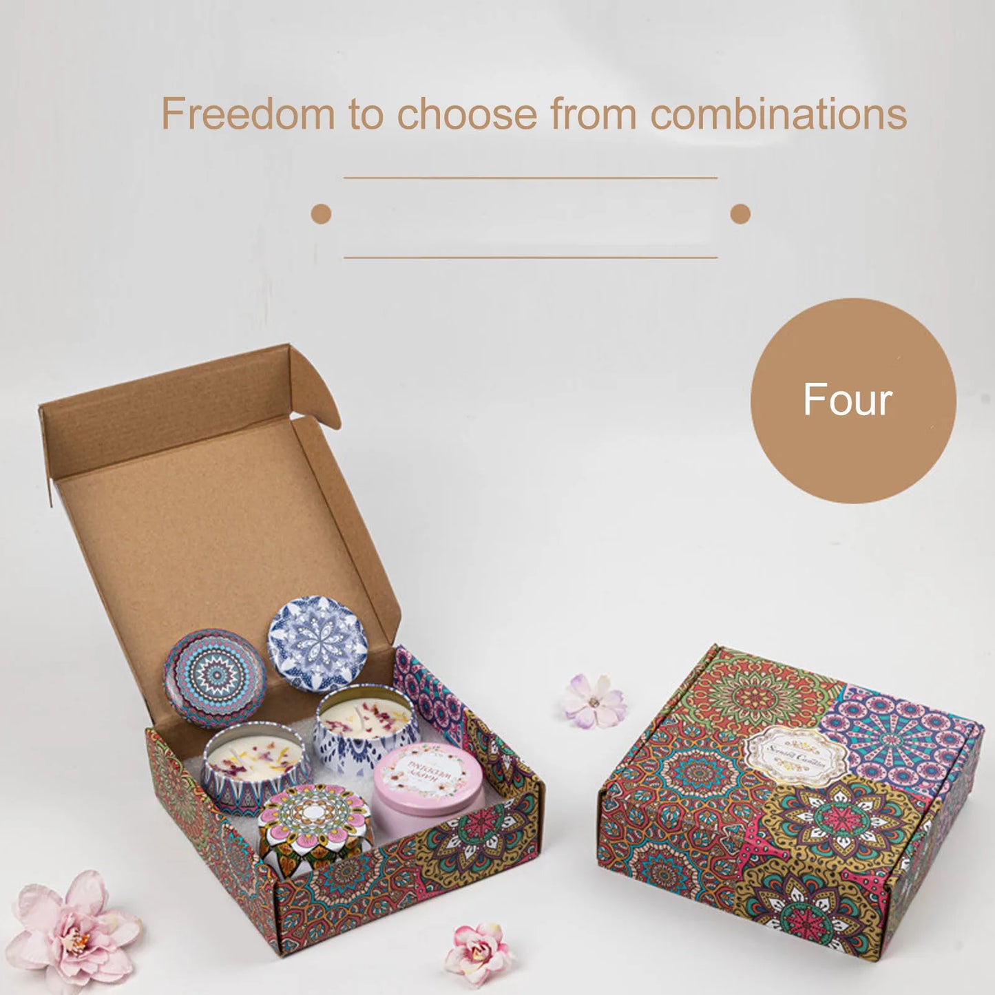 Candles Set Scented Candles Set with  Lavender Lemon Cocoa  Portable Aromatherapy Candle for Meditation Massage