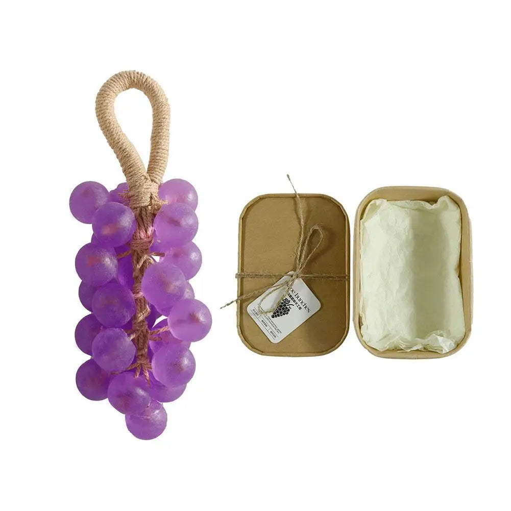 Grape Handmade Crystal Soap Natural DIY Grape Soap FruitAroma Scented Soap Creative Gift For Home Fragrance Friend Gift Bathroom