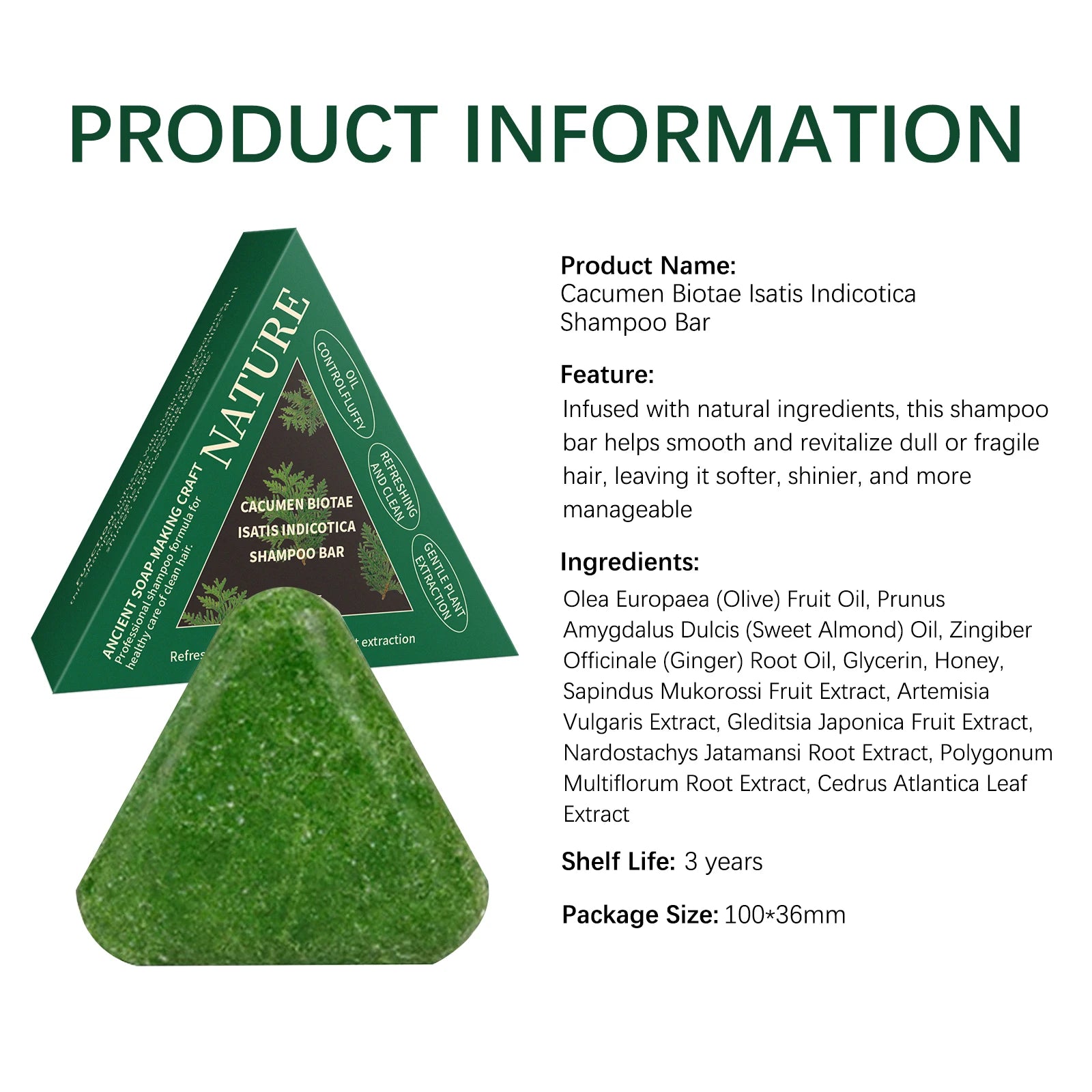Polygonum Multiflorum Soap Hair Smooth Nourish Clean Natural Plant Extract Repair Damaged Frizz Soft Silky Moisturizing Shine