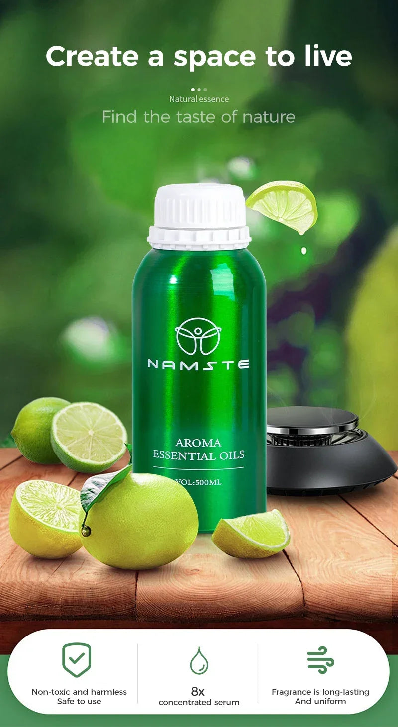 NAMSTE 500ml Aromatic Essential Oils Pure Natural for Diffuser humidifier Aromatherapy Jasmine Lavender Aroma Oil Perfume Spray