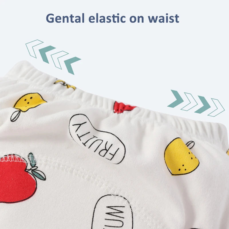 Organic Natural Cotton Muslin Soft Baby Training Pants Toddler Potty learning Underwear Waterproof Panties For Girls Boys Unisex