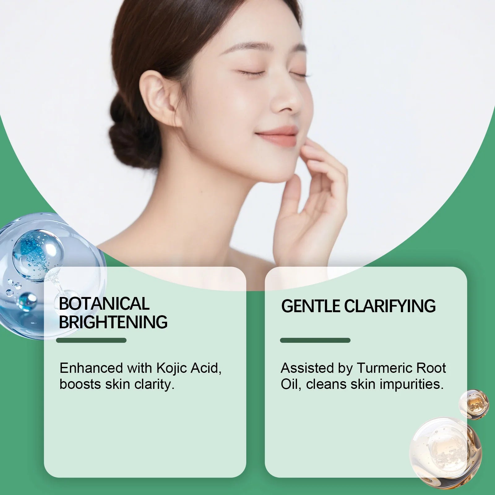 Natural Plant Extract Facial Soap - Mild Purifying for Skin Impurities, Gentle Oil Control & Silky Smooth Skin Feel