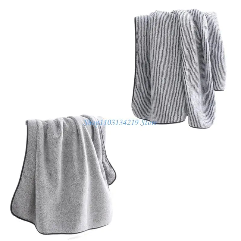 N5KC Plushes Bamboos Fiber Bathroom Antibacterials Towel, Quick Absorbency Bath Towel for Daily Comfort
