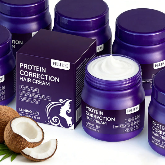 Keratin Protein Straightening Hair Mask Deep Repair for Dry Damaged Frizzy Hair Restore Softness Gloss Nourishing Hair Treatment