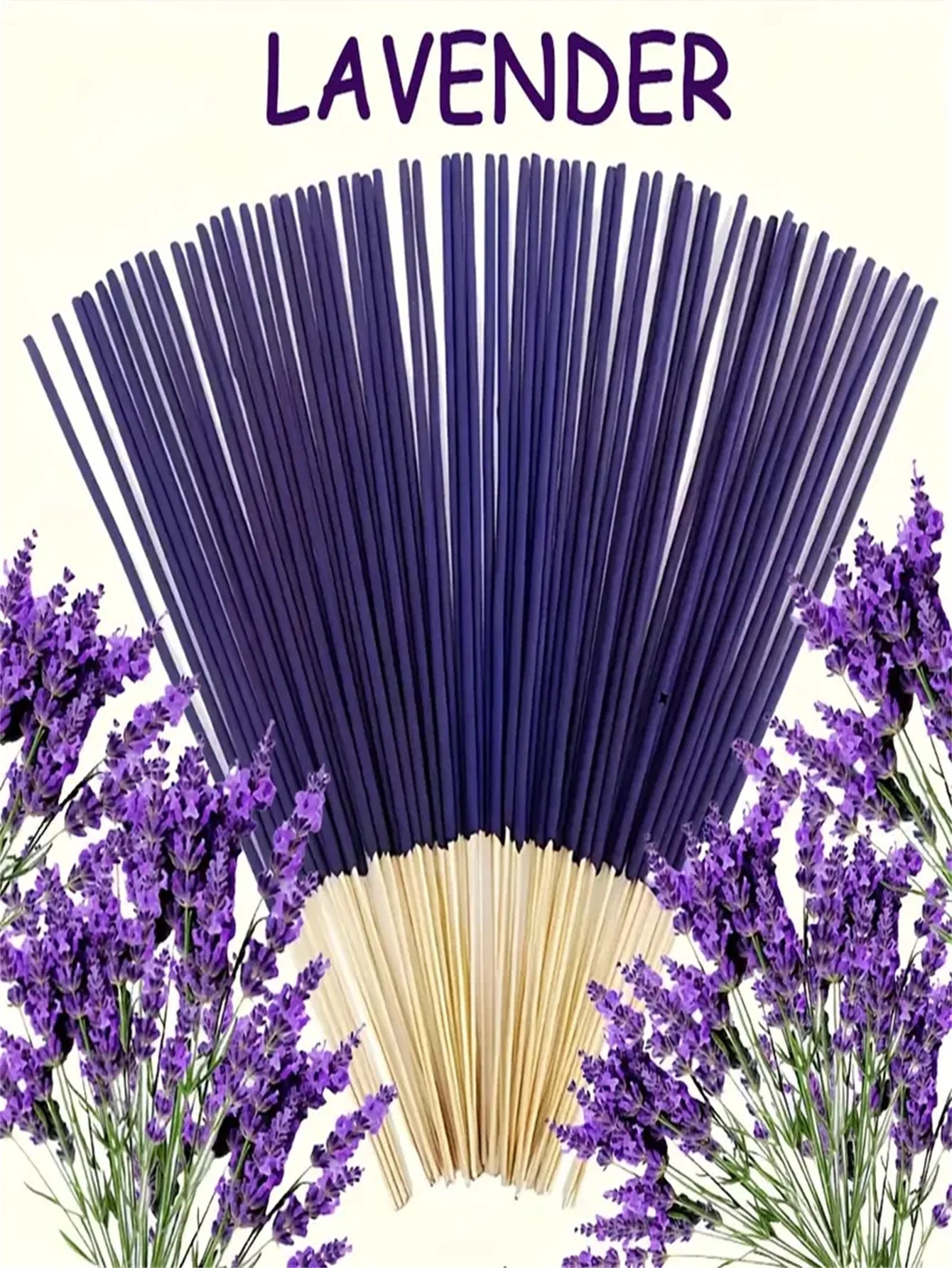 20/25/50/99 Pieces/Pack, Natural Lavender Scented Sticks, Aromatherapy Suitable for Home, Yoga, Tea Room and Meditation Scenes