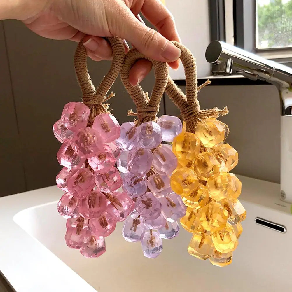 Grape Handmade Crystal Soap Natural DIY Grape Soap FruitAroma Scented Soap Creative Gift For Home Fragrance Friend Gift Bathroom