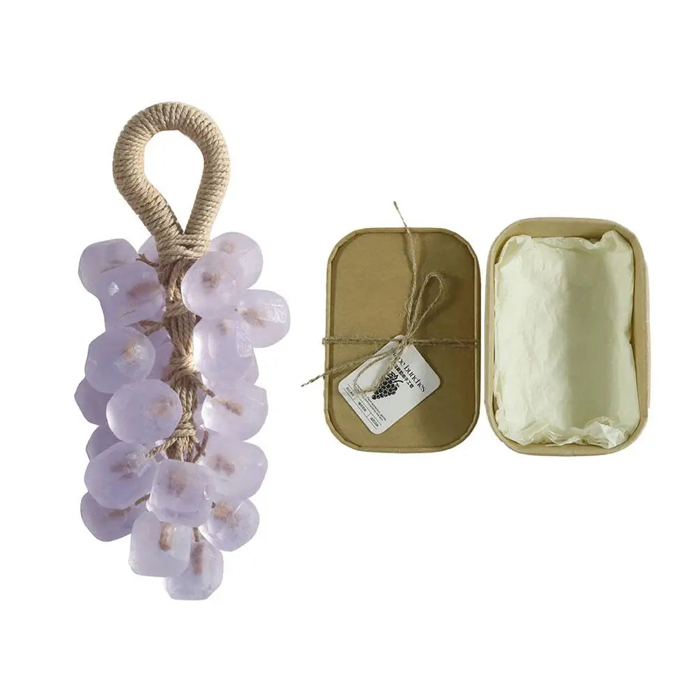 Grape Handmade Crystal Soap Natural DIY Grape Soap FruitAroma Scented Soap Creative Gift For Home Fragrance Friend Gift Bathroom