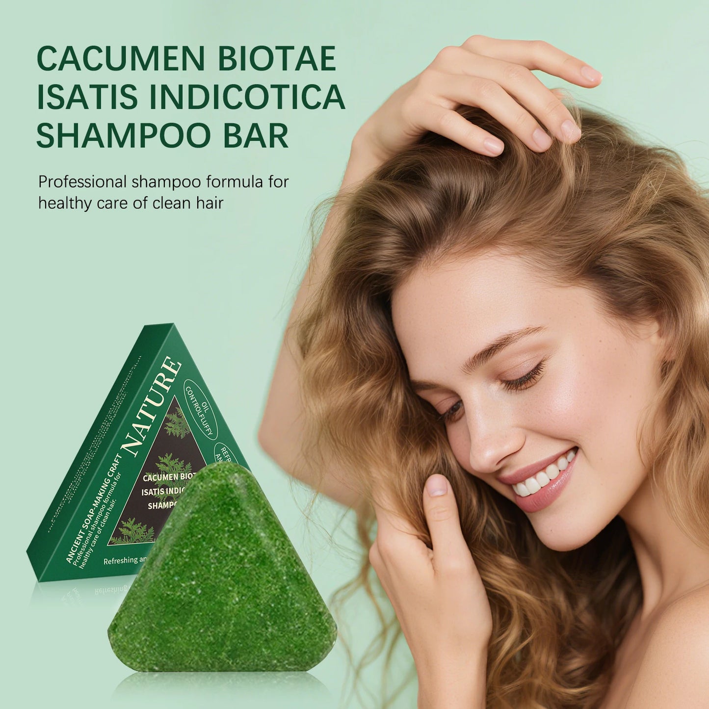 Polygonum Multiflorum Soap Hair Smooth Nourish Clean Natural Plant Extract Repair Damaged Frizz Soft Silky Moisturizing Shine