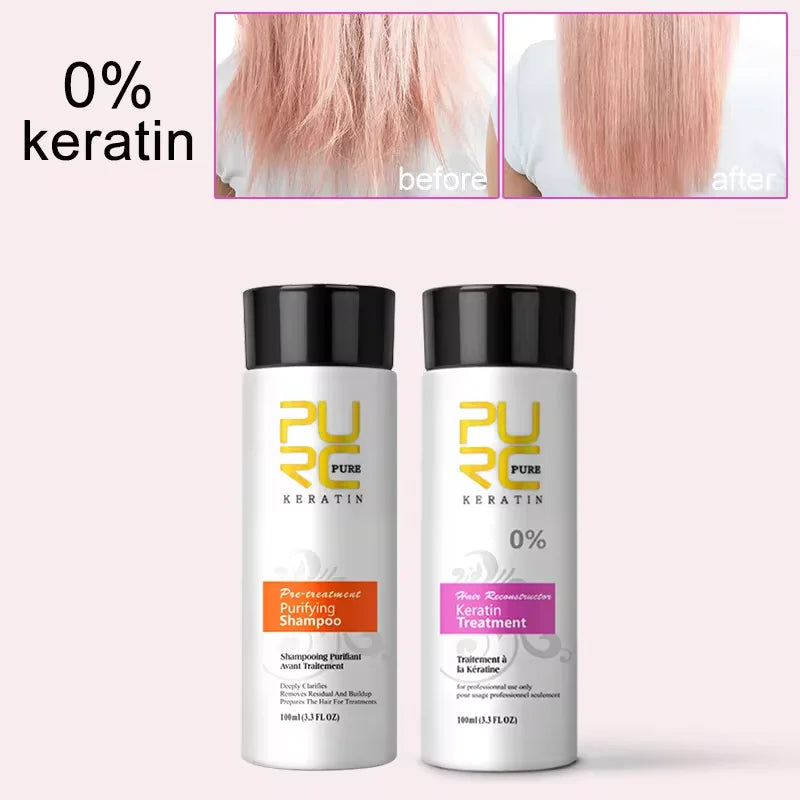 PURC Brazilian Keratin Purifying Shampoo + Conditioner Set