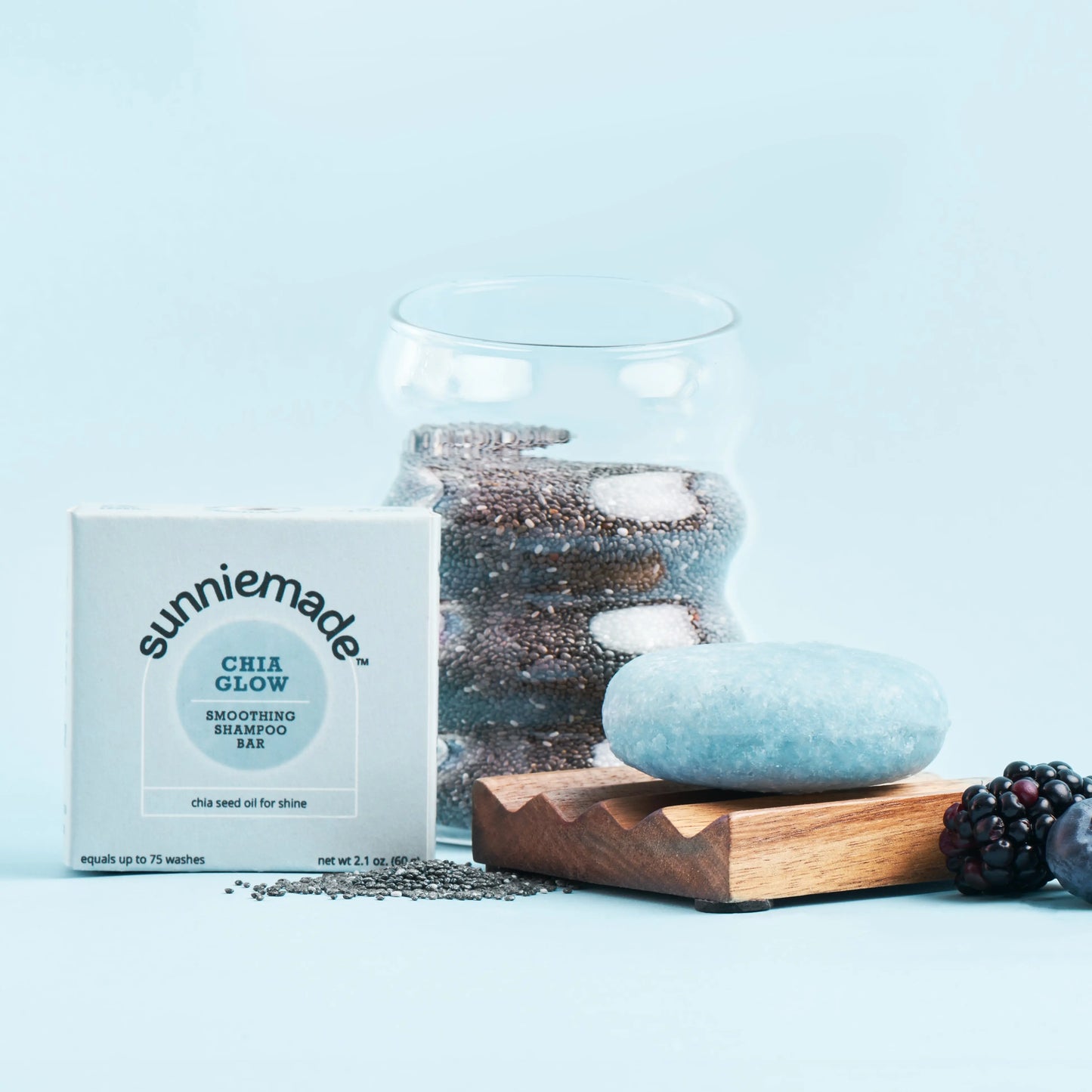 Sunniemade Chia Glow Smoothing Shampoo Bar Sunniemade