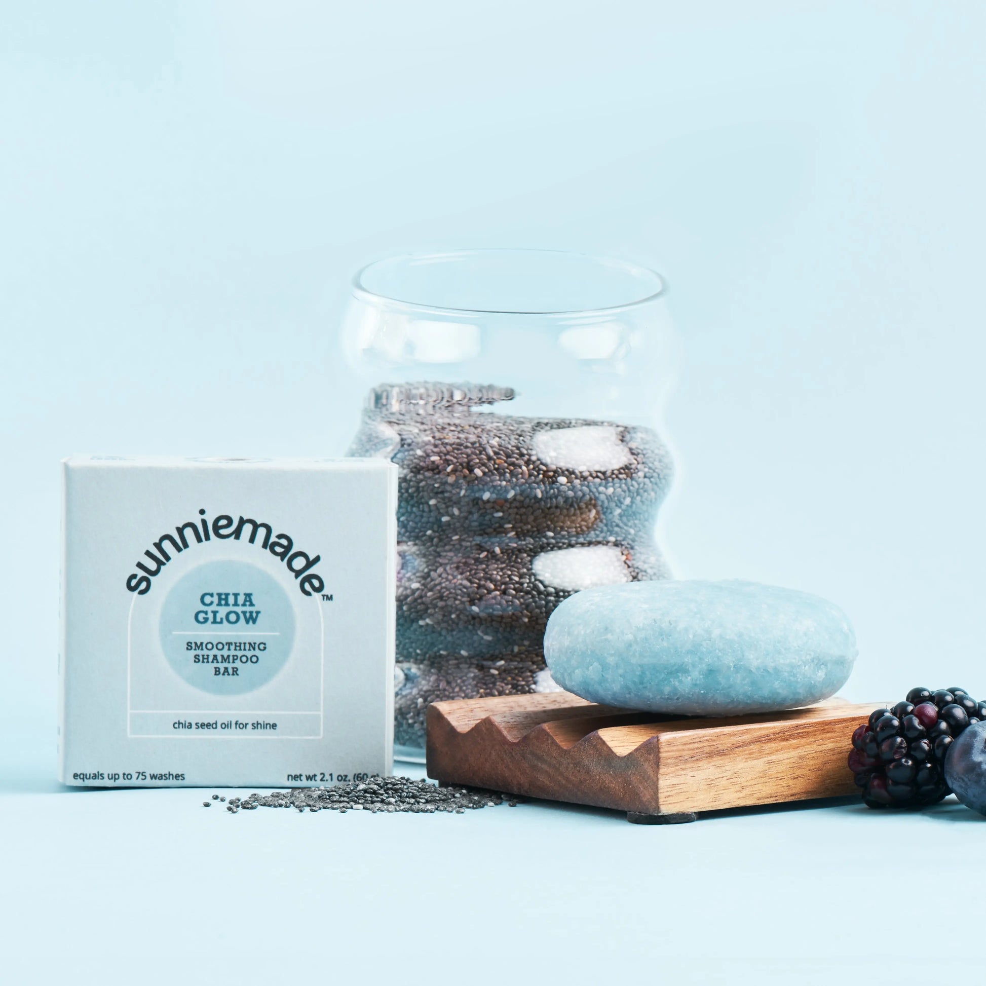 Sunniemade Chia Glow Smoothing Shampoo Bar Sunniemade
