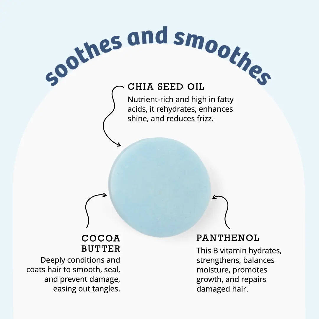 Sunniemade Chia Glow Smoothing Hair Conditioner Bar Sunniemade