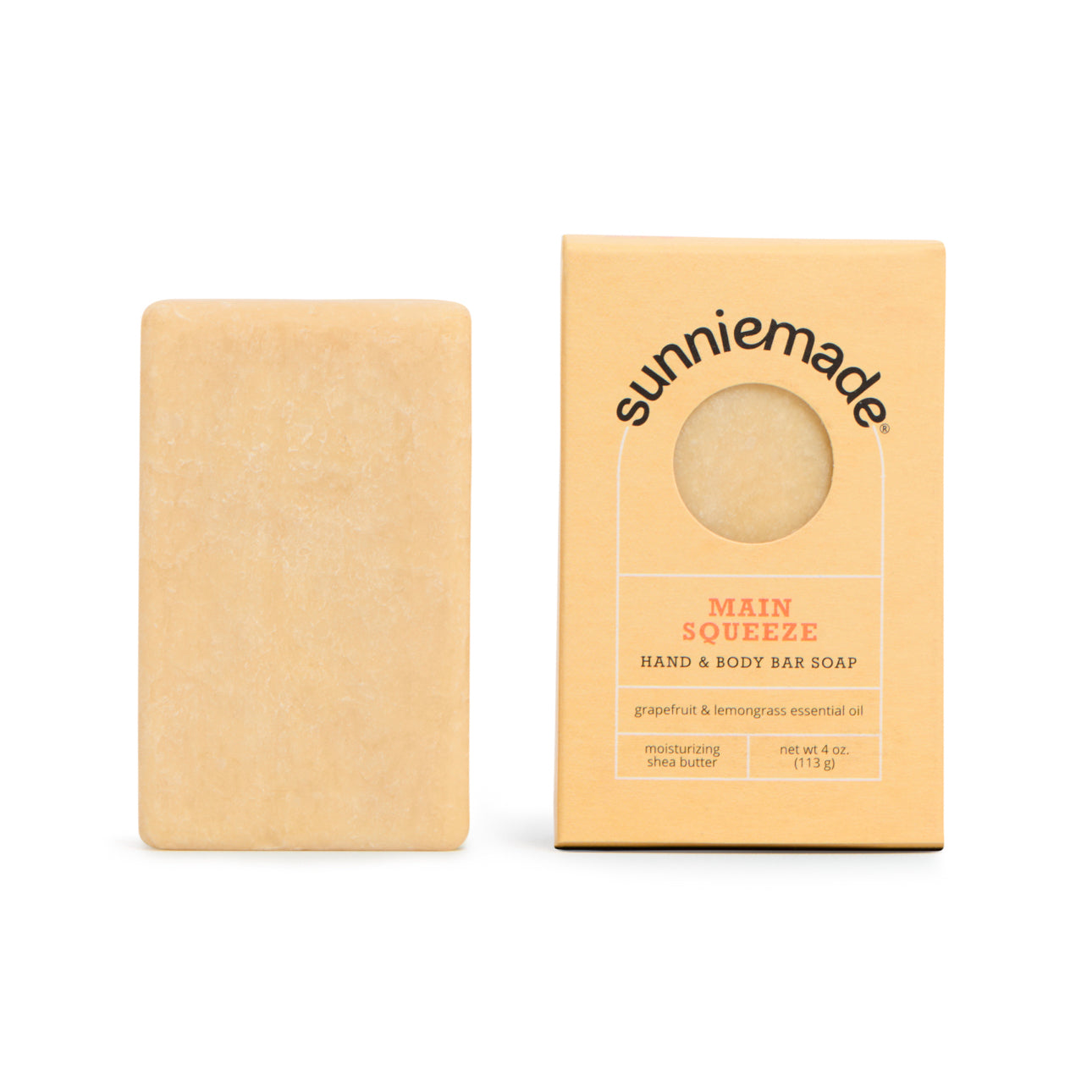 Moisturizing Pink Grapefruit + Lemongrass Soap Bar