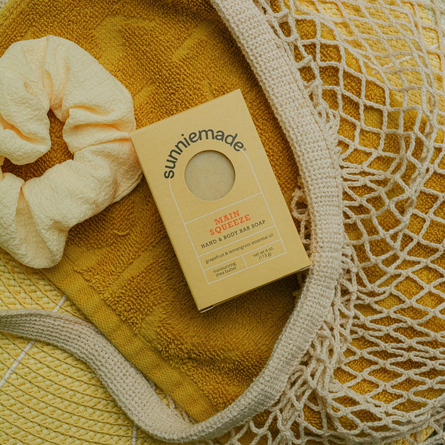 Moisturizing Pink Grapefruit + Lemongrass Soap Bar