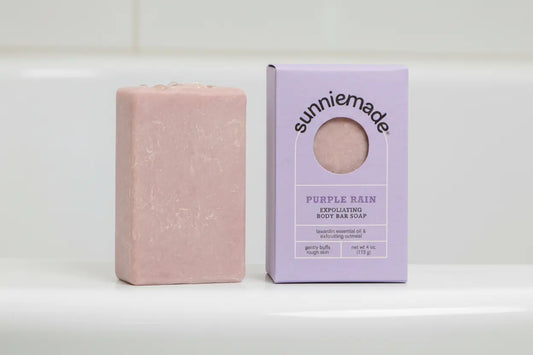 Purple Rain Exfoliating Oatmeal Body Bar Soap Sunniemade
