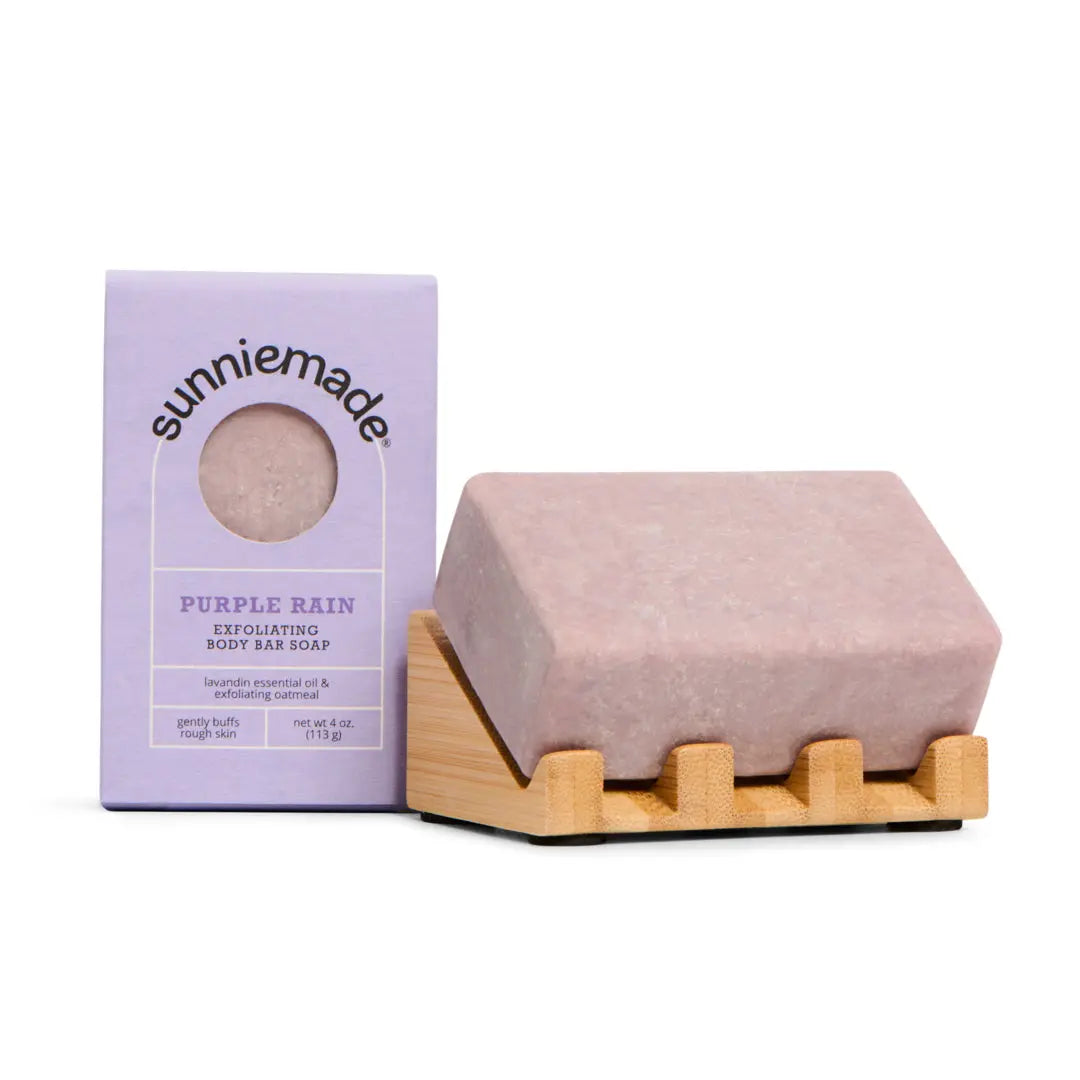 Purple Rain Exfoliating Oatmeal Body Bar Soap Sunniemade