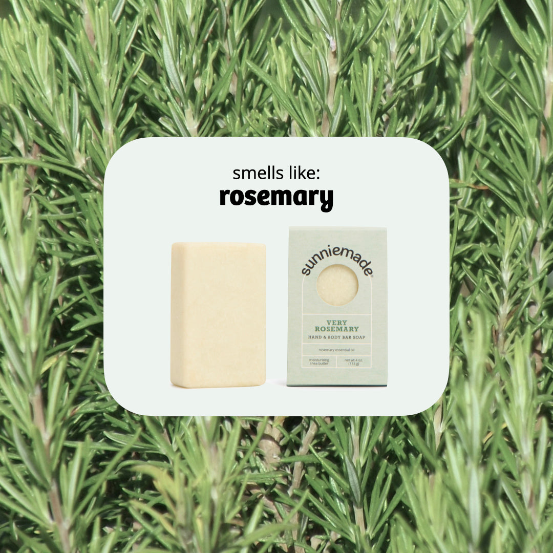 Moisturizing Rosemary + French Green Clay Soap Bar