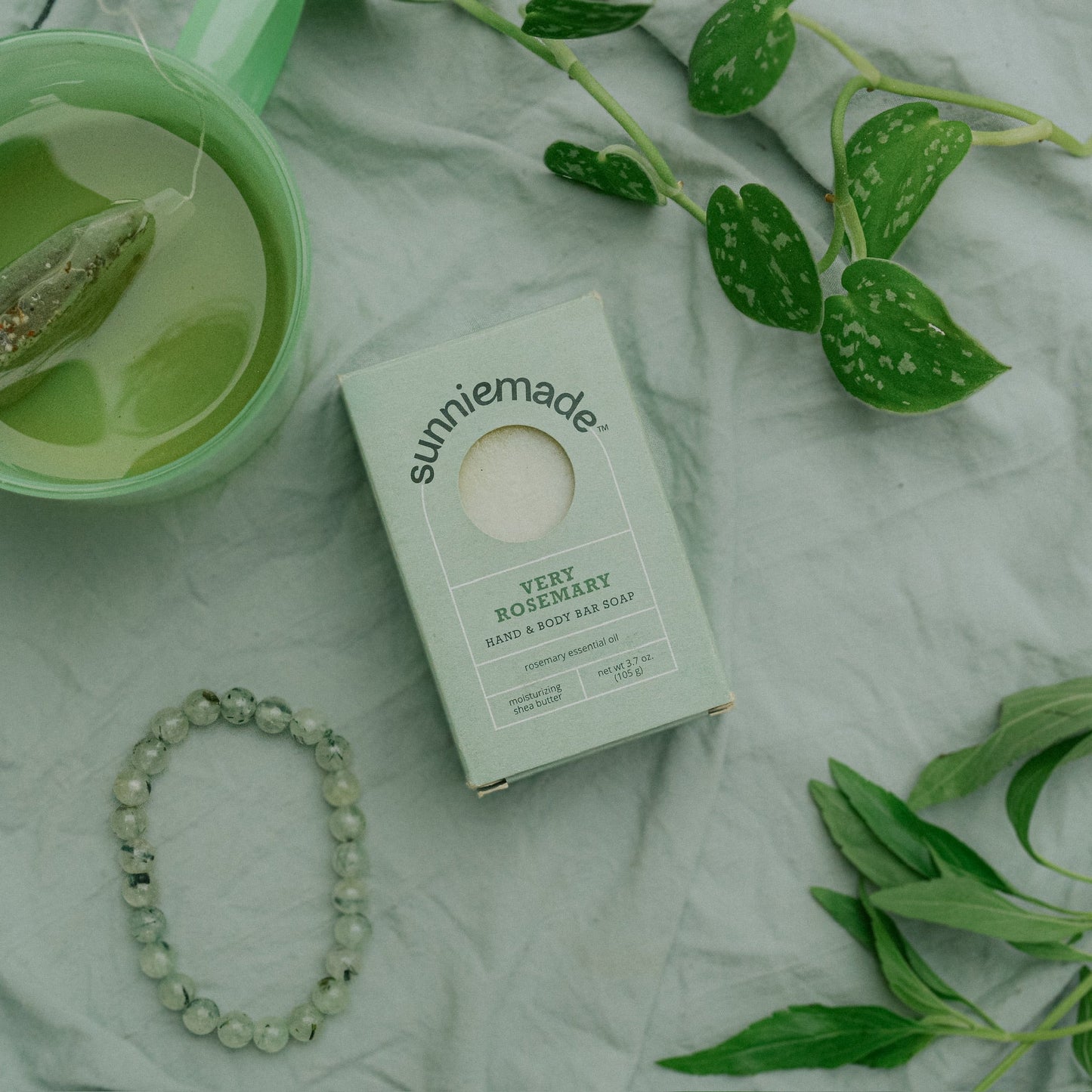 Moisturizing Rosemary + French Green Clay Soap Bar