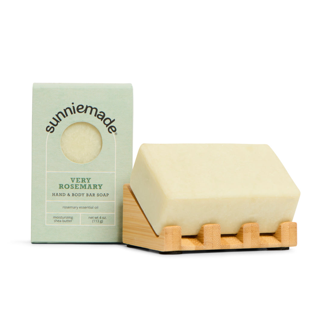 Moisturizing Rosemary + French Green Clay Soap Bar