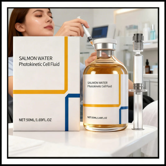 1-3set Salmon Water Photokinetic Cell Fluid Moisturizing Lifting Firming Brighten Skin Texture Ampoule Needle Tube Care Essence