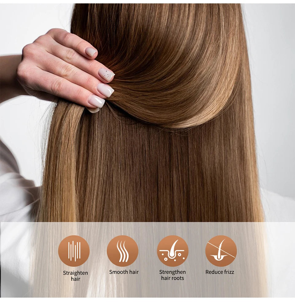 Keratin Hair Care Brazilian Straight Hair Long-Lasting Results Treatment Shiny Hair Keratin Repair 100Ml Anti-Frizz Straighter