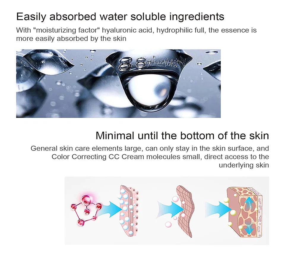 Erborian Cc Cream Centella Korea Female Makeup for Face Moisture Cosmetics Concealer Full Coverage Base Foundation