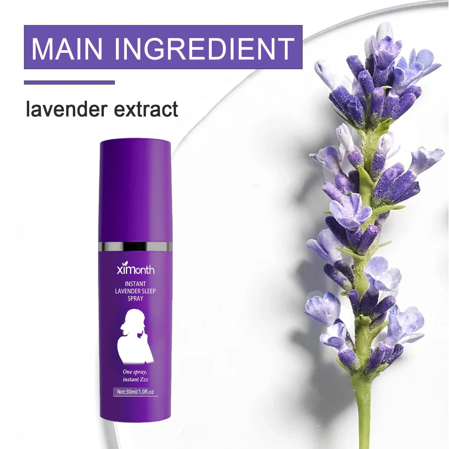 Lavender Sleep Spray Relieves Fatigue, Protects Sleep, Relaxes Body and Mind, and Falls Asleep Spray