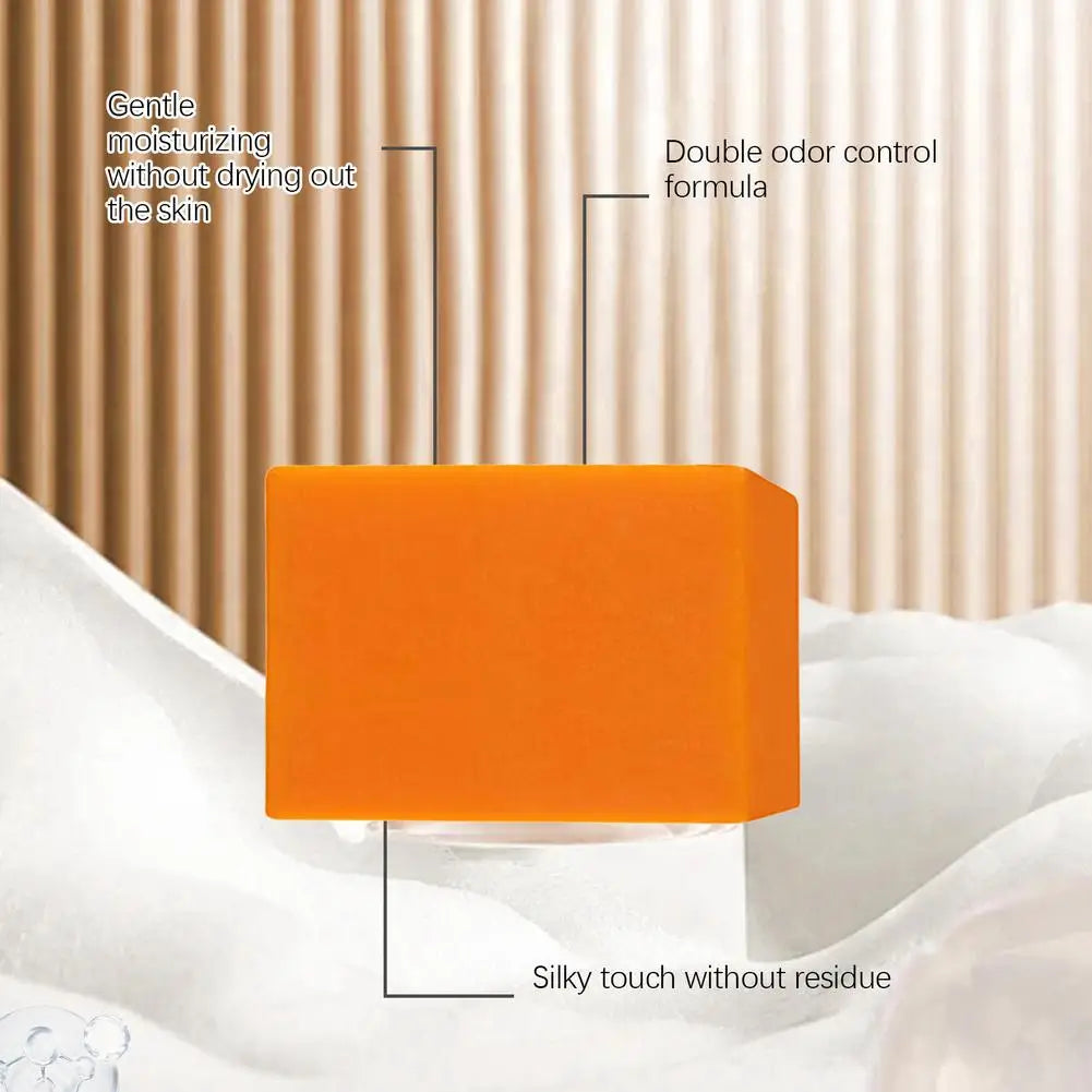 100g Gentle Body Soap Bar for Long-Lasting Freshness Daily Cleansing Natural Persimmon Soap for Effective Odor Control Skin Care
