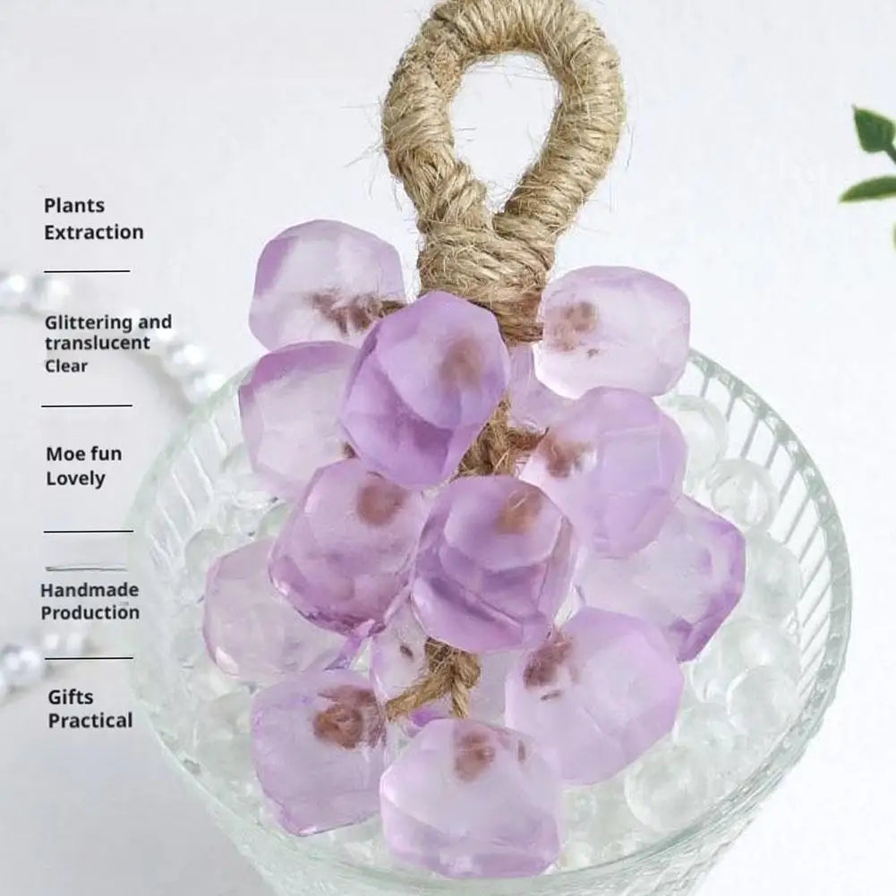 Grape Handmade Crystal Soap Natural DIY Grape Soap FruitAroma Scented Soap Creative Gift For Home Fragrance Friend Gift Bathroom