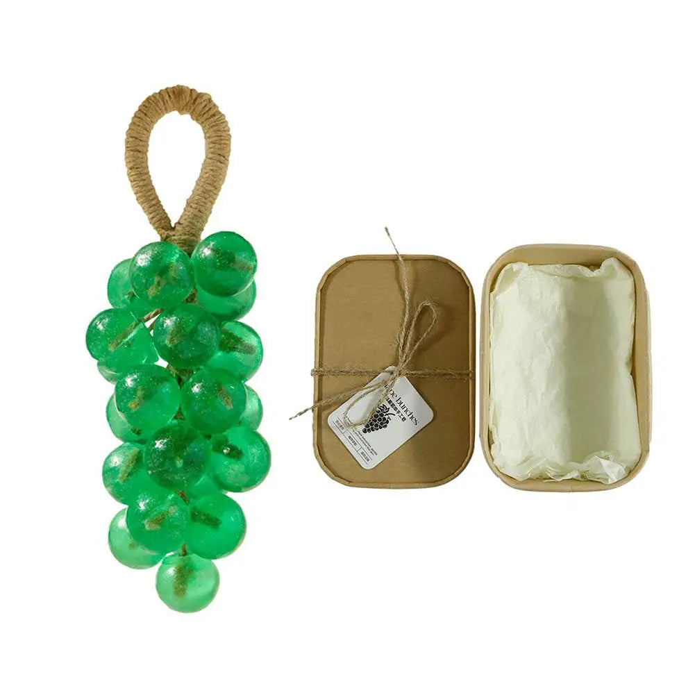 Grape Handmade Crystal Soap Natural DIY Grape Soap FruitAroma Scented Soap Creative Gift For Home Fragrance Friend Gift Bathroom
