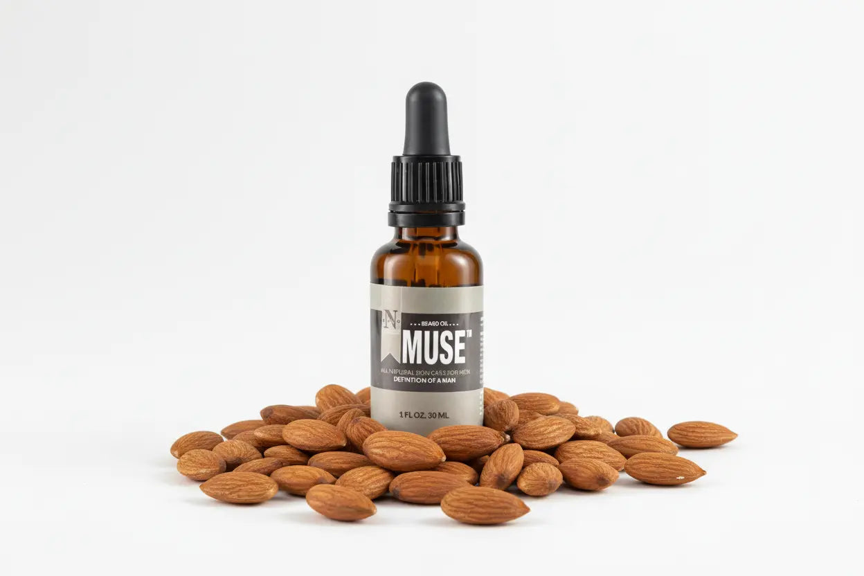 MUSE™ Natural Blend Almond Beard Oil Plum Baobab