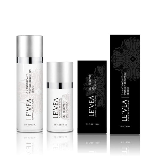 LE'VEA Age Defense Eye Wrinkle Cream + Vitamin C Serum - Leisure Life USA