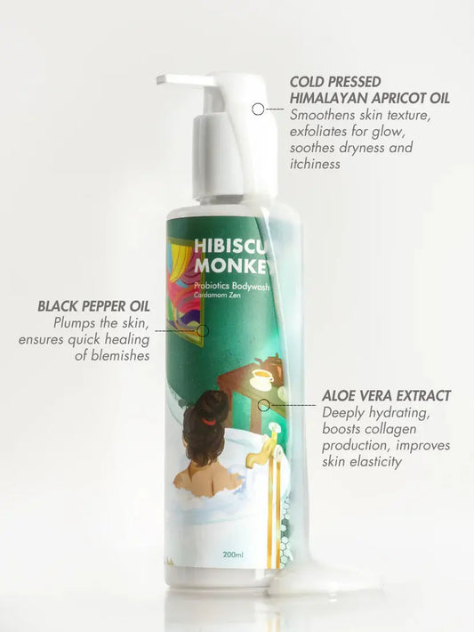 Hibiscus Monkey Probiotics Body Wash | Set of 2 Fuchsia Pandion