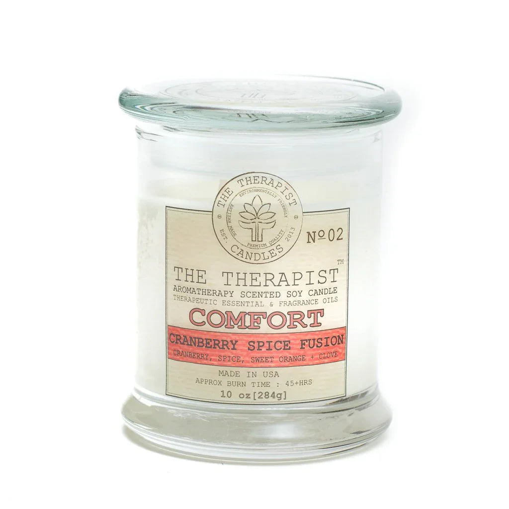 The Therapist Comfort Cranberry Spice Fusion Soy Candle - Leisure Life USA